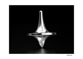 Spinning top with ballerina