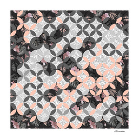 MOSAIC PATTERN AND EXOTIC NOCTURNAL BLOOM I