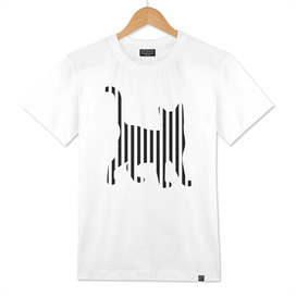 Cat on Stripes Graphic