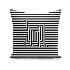Cat on Stripes Graphic