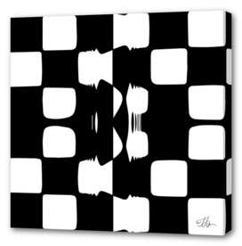 Glued checkerboard