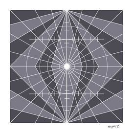 Monochrome Minimalist Geometric Lines Design