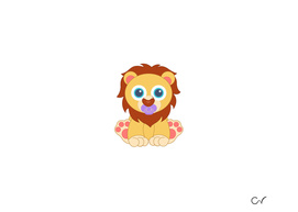 Baby Lion Caricature