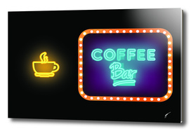 Coffee Poster 85- Neon Light