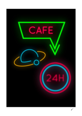 Coffee Poster 92 - Neon 24H