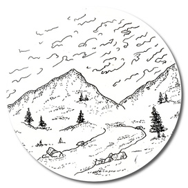 Sketch 14 - Mountain View
