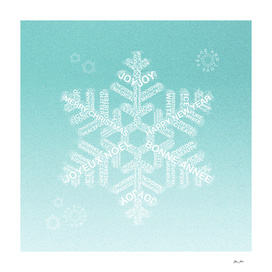 Snowflake Greetings - Ombre Teal