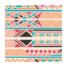 Tribal ethnic geometric pattern 037