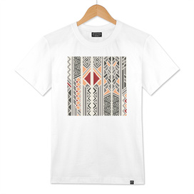 Tribal ethnic geometric pattern 034