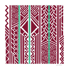 Tribal ethnic geometric pattern 035