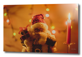 Santa Claus Christmas Gifts Candle Lights