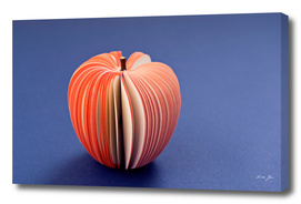 Fake Apple from paper on the purple violet background