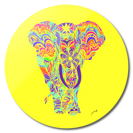 Not a circus #elephant #Yellow by #Bizzartino