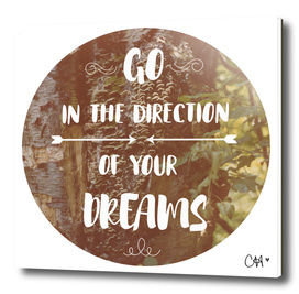 Go in the Direction of Your Dreams