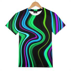 Abstract Waved Color Lines