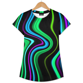 Abstract Waved Color Lines