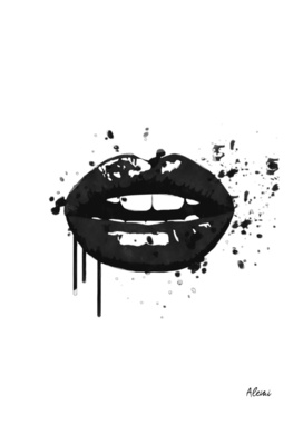 Black Lips kiss Illustration