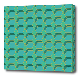 Blue and Green Hexagons #2