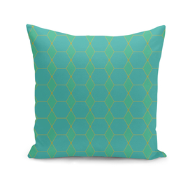 Blue and Green Hexagons