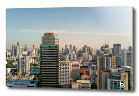 Cityscape of Bangkok. above the Skyscrapers.