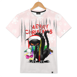 Evil Black Cat VS Christmas Tree