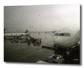 Storm at the airport by #Bizzartino