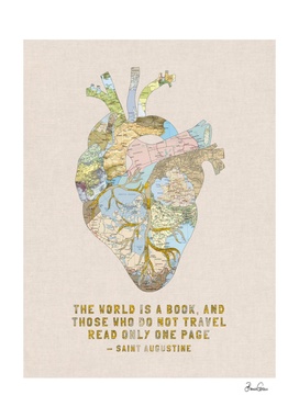 Travelers Heart + Quote
