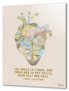 Travelers Heart + Quote