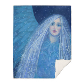 Metelitsa, Snow Girl Angel Snowgirl, Winter Fantasy Art