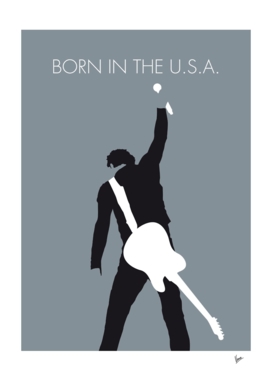 No017 MY Bruce Springsteen Minimal Music poster-curio