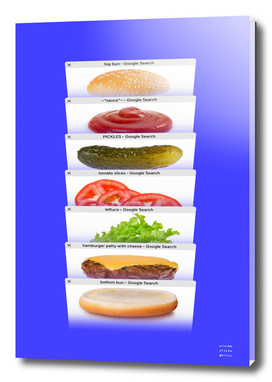 Safari Tabs Cheeseburger - RGB Blue