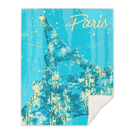 Graphic Style PARIS Eiffel Tower | cyan