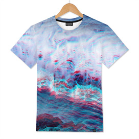 abstract glitch waves