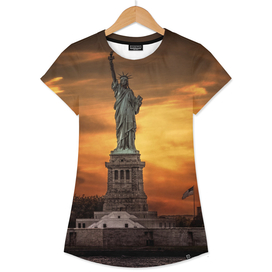 Lady Liberty Sunset