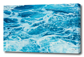 Aqua  blue sea water