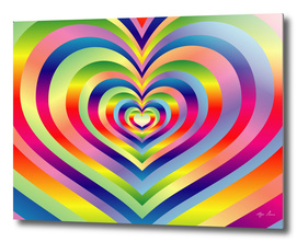 Love Heart Colorful Rainbow Spectrum