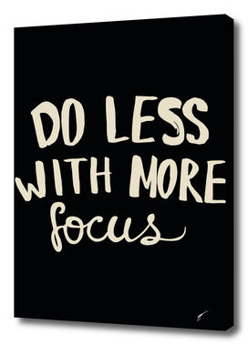 Quote Poster - 40 - Do less
