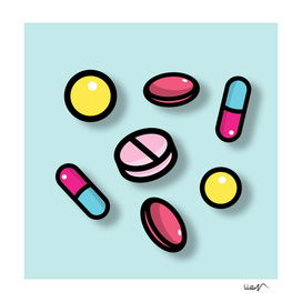Pills cute pattern