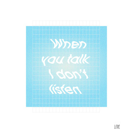 Moods - When you talk I don't listen