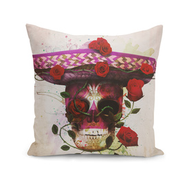 Mexican Skull with roses