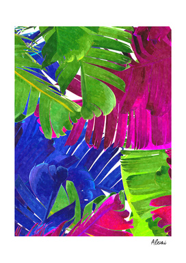 Colorful Tropical Leaves
