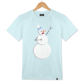 Cute Happy Singing Snowman