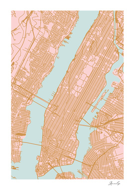 Manhattan map NY