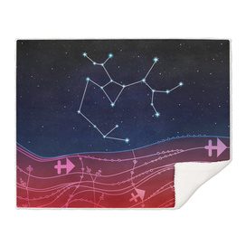 Sagittarius Zodiac Constellation Design