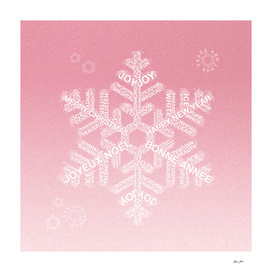 Snowflake Greetings - Ombre Blush