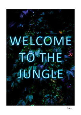 Welcome to the Jungle - Neon Typography