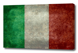 Flag of Italy in vintage retro style