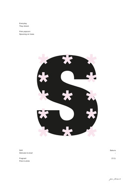 Sakura Typography Poster