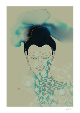 Blue Gautama Buddha