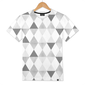 GRAPHIC PATTERN Funky triangles | lightgrey & silver